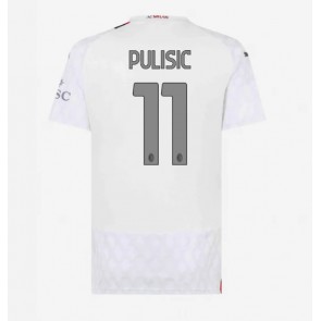 AC Milan Christian Pulisic #11 Dámské Venkovní Dres 2023-24 Krátký Rukáv